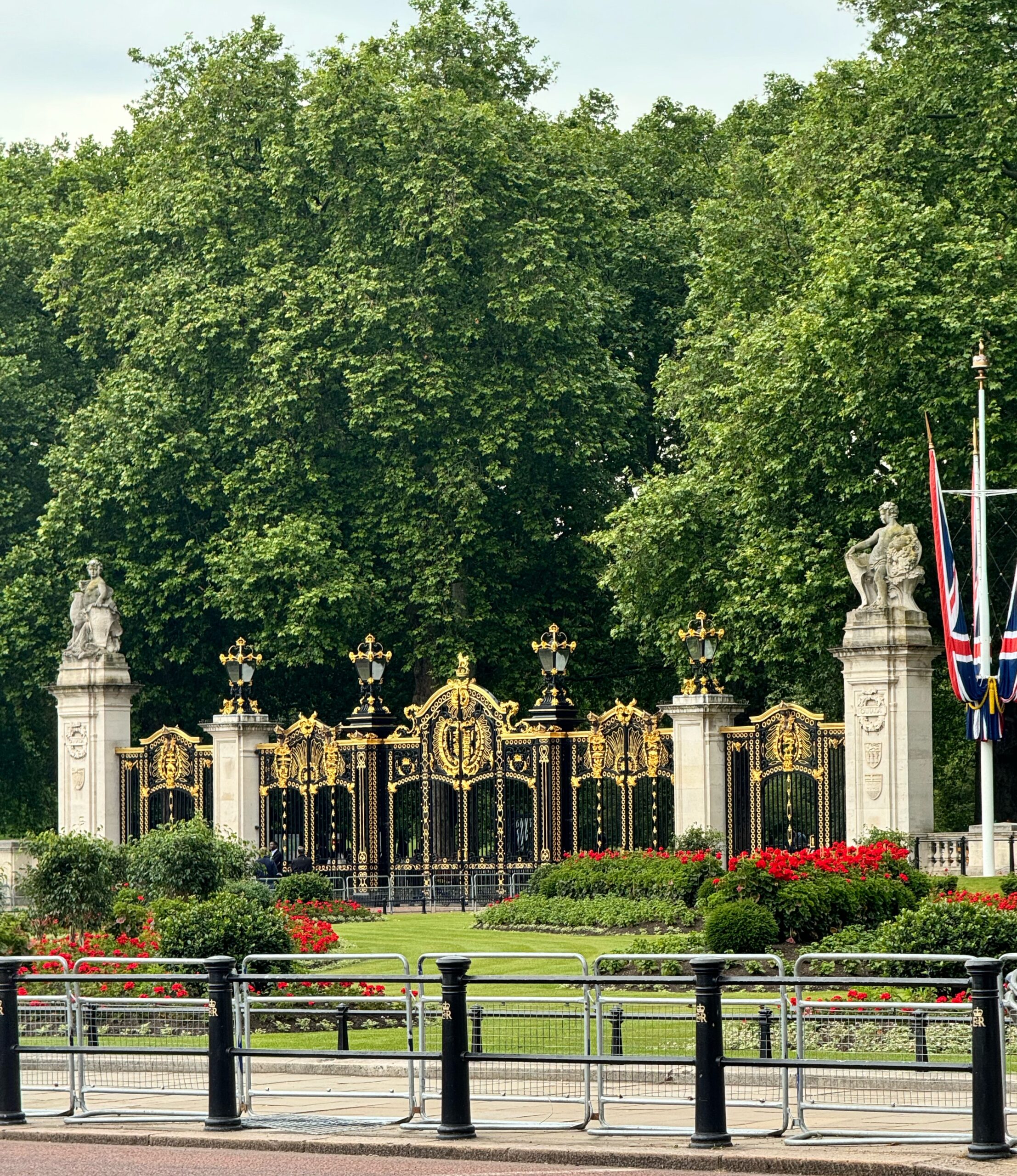 The Canadian War Memorial Behind the Canada Gate at Buckingham Palace